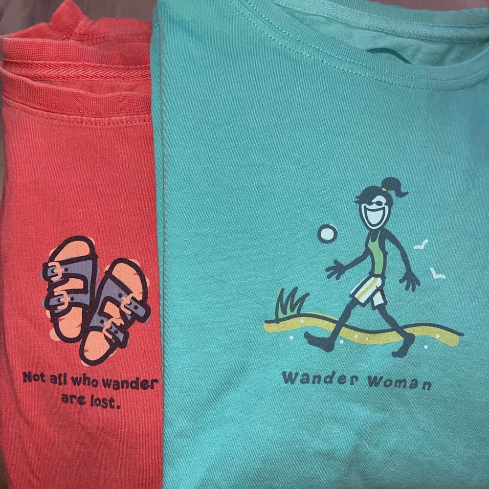 Life Is Good - Bundle of Two Women's Wanderlust Shirts - Small